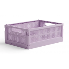 Made Crate Midi Folding Box, Lilac