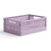 Made Crate Midi Folding Box, Lilac