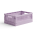 Made Crate Mini Folding Box, Lilac