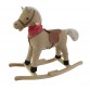 Rocking horse with meandering tail, moving mouth and sound