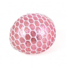 Clamp ball with glitter and light, pink