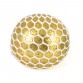 Clamp ball with glitter and light, gold