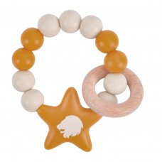 Rattle in silicone with zodiac sign - Leo