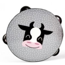 Tambourine with animal motif - Cow