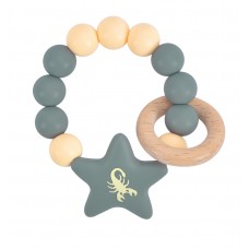 Rattle in silicone with zodiac sign - Scorpio