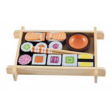 Wooden sushi set