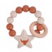 Rattle in silicone with zodiac sign - Taurus