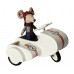 Metal scooter, white