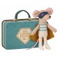 Super Hero mouse in a suitcase