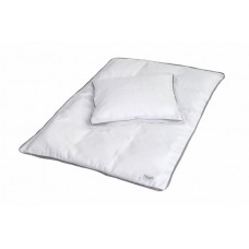 Baby bedding - White with gray edge
