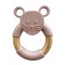 Biting ring, mouse - pink