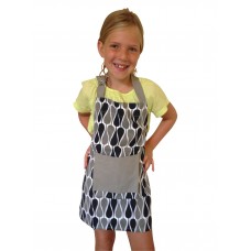 Children's apron - Black and gray