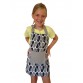 Children's apron - Black and gray