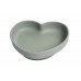 Silicone children's plate, heart - Sage