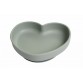 Silicone children's plate, heart - Sage