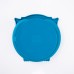 Silicone children's plate, owl - Blue