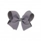 Bow, 8 cm. - grey/glitter