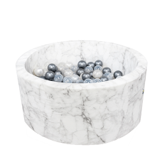 Ball pool, Velvet soft (white marble)