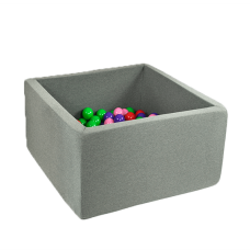 Ball pool, square - gray (80x80x30x4cm)