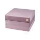 Folding mattress large - purple, velvet (195x65x10cm)