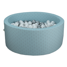 Ball pool - mint, geometry (90x40x5cm)