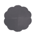 Play mat flower - grey, velvet (160x5cm)