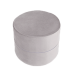 Puff round - grey, velvet (40x30cm)