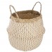 Woven basket, nature / white
