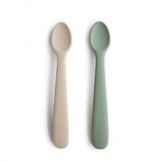Baby spoons, 2-pal - Cambridge Blue/Shifting Sand