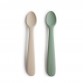 Baby spoons, 2-pal - Cambridge Blue/Shifting Sand