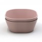 Square bowl, 2-pack - Blush