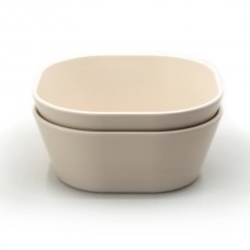 Square bowl, 2-pack - Ivory