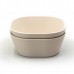 Square bowl, 2-pack - Ivory