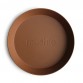 Round plate, 2-pack - Caramel
