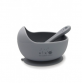 Silicone bowl with spoon, iron
