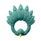 Teether, peacock - green