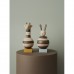 Rabbit stacking tower in wood
