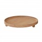 Large Inca wooden tray, round - Nature