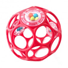 Oball rattle round - red