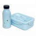 Lunch box with cutlery, blue