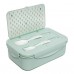 Lunch box with cutlery, green