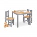 Children's table and chair set, Fenna - grey