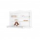 Bookcase top for extra wide changing table, Florentina - white
