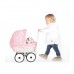 Doll's carriage with wicker basket and bedding set, Marion - Beech wicker, white