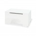 Storage bench, white lacquered high gloss