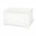 Storage bench, white lacquered pine