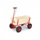 Pull cart with brake, Til - Untreated wood