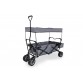 Pull trolley with sunroof, Paxi - black / grey