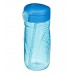 Drinking bottle with straw, blue