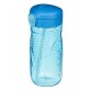 Drinking bottle with straw, blue